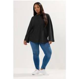 Yours Curve Yours Curve Black Soft Touch Ribbed Jumper