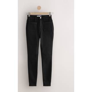 Next Black Hourglass High Rise Patch Pocket Skinny Jeans