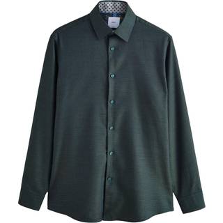 Next Black/Gold Regular Fit Smart Trimmed Long Sleeve Party Shirt - Medium