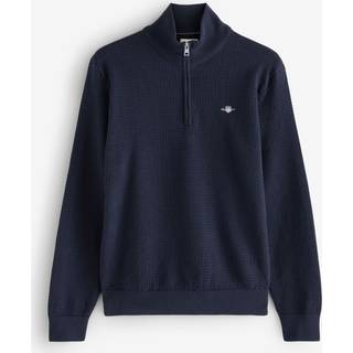 Gant GANT tekstureret 100% bomuld Half Zip Trøje