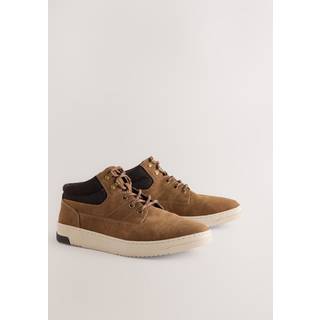 Next Tan Brown Knitted Collar Ankle Boots