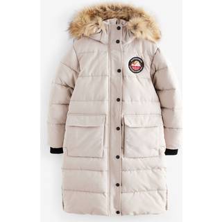 Superdry Superdry Cream Everest Longline Puffer Coat