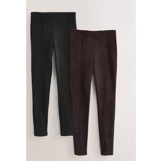 Next Black/Brown Cord Leggings 2 pack