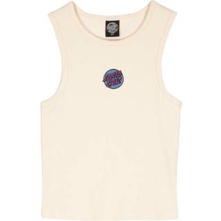 Santa Cruz Women's Other Dot Emb Tank Top Damer størrelse 14 farve hvid