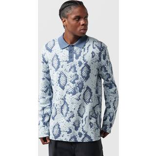 Vans - Raw Instinct Long Sleeve Polo, Man, Blue, Size: L - Blue - L