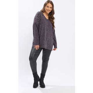 Yours Curve Yours Curve Pearl Drop Shoulder Trøje