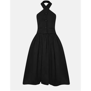 Amy Lynn Amy Lynn Garcelle Skræddersyet Halterneck Puffball Midaxi-kjole - 38