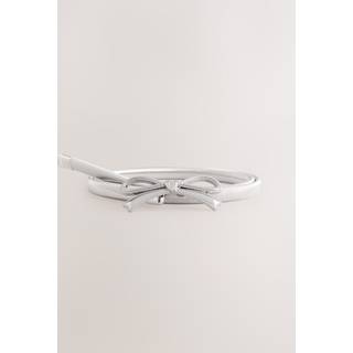 Next Silver Bow Skinny Stretch Belt