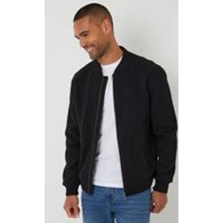 Threadbare Børstet bomberjakke i imiteret uld med slids