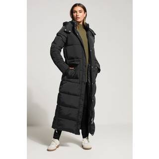 Lts Tall Black Padded Longline Maxi Coat Size 16