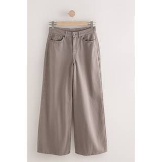 Next Mink Brown High Rise Palazzo Wide Leg Jeans