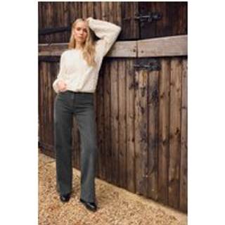 Lts Tall Dark Grey Washed Wide Leg Jeans Long > 14 Lts | Tall Women's Wide Leg Jeans - Long 14