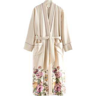 Laura Ashley Laura Ashley Champagne Gold Uffington Roses Long Line Robe - medium