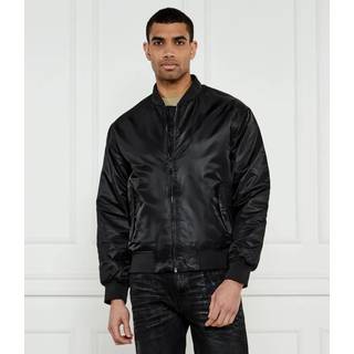 Nylon Bomber Jacket - Black - M