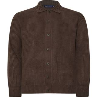 BadRhino Big & Tall BadRhino Big & Tall Brown Knitted Shirt - 2XL