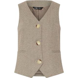 Lts Premium Tall Brown Herringbone Waistcoat Size 16