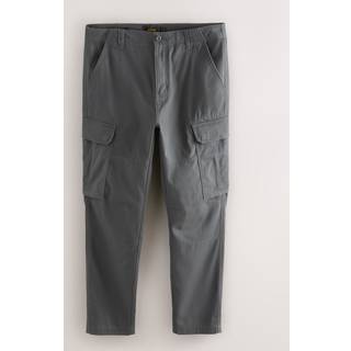 Next Grey Charcoal Skinny Fit Cotton Stretch Cargo Trousers