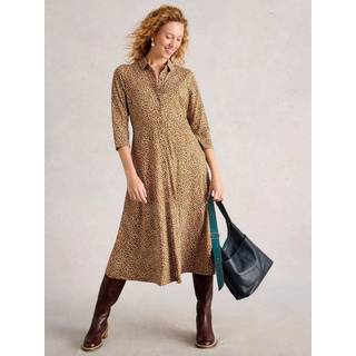 White Stuff White Stuff Yellow Rua Jersey Shirt Dress - EU 48 (UK 20)