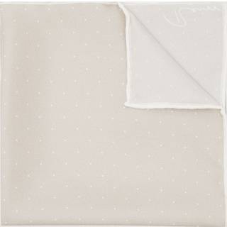 Reiss Reiss Champagne Liam Silk Polka Dot Pocket Square