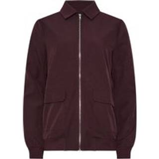 Lts Tall Burgundy Red Pocket Bomber Jacket Size 8