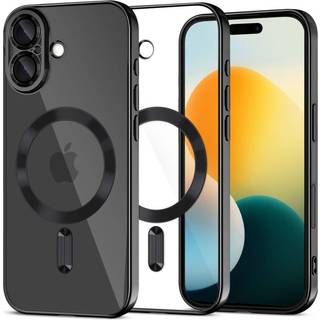 iPhone 17 Tech-Protect MagFlex Cover - MagSafe-kompatibelt - klar / sort