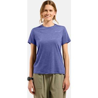 Odlo Women's X Pow Merino Tencel T-Shirt Crew Neck S/S Merino-shirt Damer størrelse L farve lilla