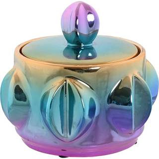 Vase Home ESPRIT Multifarvet Stentøj Moderne 15 x 15 x 14 cm