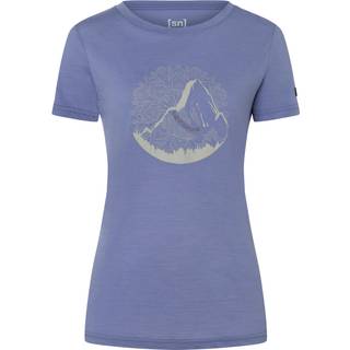 super.natural Women's Mountain Mandala Tree Tee Merino-shirt Damer størrelse S farve lilla