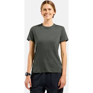 Odlo Women's X Pow Merino Tencel T-Shirt Crew Neck S/S Merino-shirt Damer størrelse S farve grå