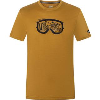 super.natural Goggle Tee Merino-shirt Herrer størrelse L farve gul