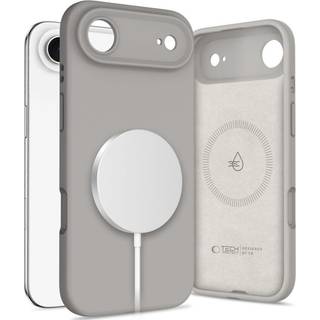 iPhone Air Tech-Protect flydende silikone cover - MagSafe-kompatibel - Stengrå