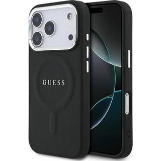 iPhone 17 Pro Guess Saffiano Hybrid Cover - MagSafe Kompatibel - Sort