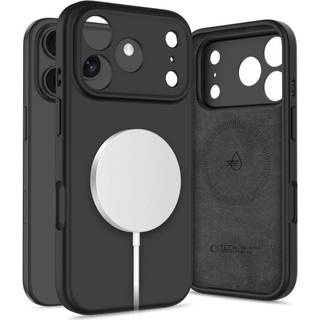 iPhone 17 Pro Tech-Protect flydende silikone cover - MagSafe-kompatibel - Sort