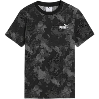PUMA Essentials Camo All-Over Print Tee Youth, Clothing, Black, 5-6Y