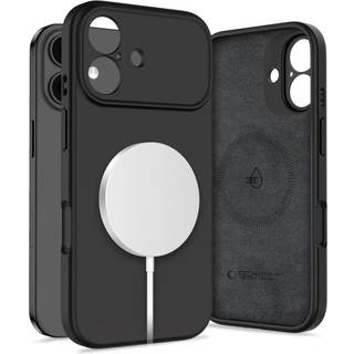 iPhone 17 Tech-Protect flydende silikone cover - MagSafe-kompatibel - Sort