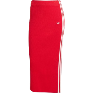 Adicolor Knit 3-Stripes nederdel - Better Scarlet - L