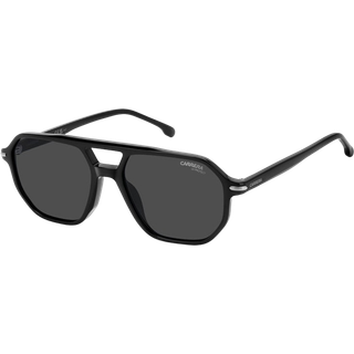 Carrera Mand CARRERA 341/S 284/IR Solbriller Acetat Sort Grå Firkantet Normal