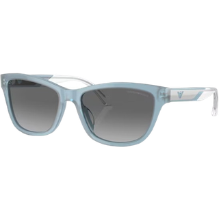 Emporio Armani Kvinde EA4227U 609611 Solbriller Acetat Blå Grå Cat Eye Normal Skygge