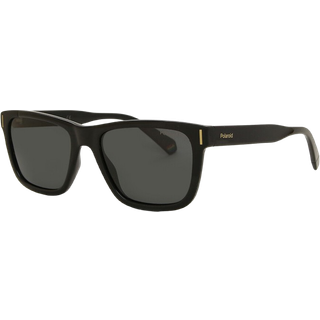 Polaroid Unisex PLD 6186/S 807/M9 Solbriller Plast Sort Grå Firkantet Polariseret