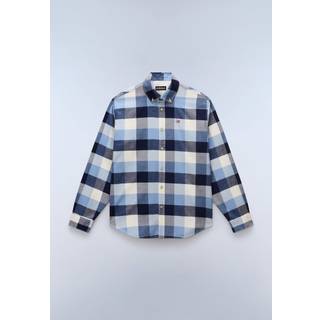 Napapijri G-Trekking 3 Skjorte Herrer størrelse S farve grå/blå