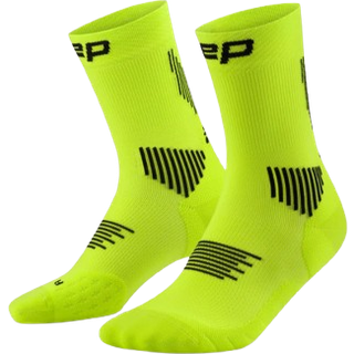 CEP Core Run Socks Mid Cut 5.0, løbestrømper, dame, lime