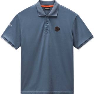 Napapijri E-Badge Sum Polo-shirt Herrer størrelse S farve blå