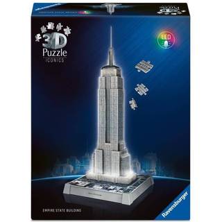 3D puslespil LED m. 216 brk. - Empire State