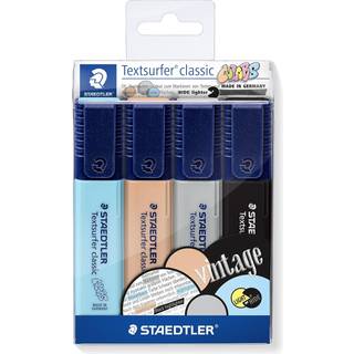 Overstregningspen Textsurfer vintage 4stk, Staedtler 364 CWP4 (Udsalg)