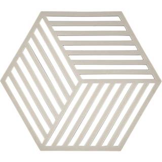 Hexagon bordskåner, varm grå