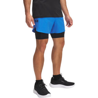Under Armour Vanish Elite Men's 2-in-1 Shorts Blue Atlantis / Black L
