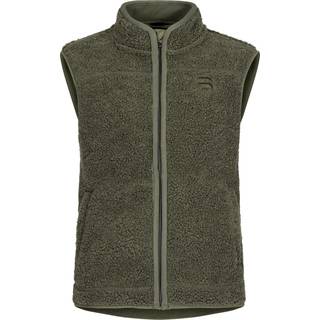 Urberg Kids' Åheim Pile Vest Deep Lichen Green, Deep Lichen green 18-0312 tcx, 134/140