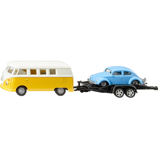 SIKU VW T1 with Trailer and VW Beetle