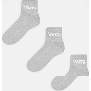 Vans - Classic Half Crew Socks (3 pairs), Man, Grey, Size: L (42.5-47) - Grey - L (42.5-47)