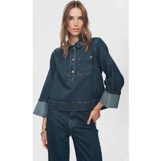 NÜMPH - Nutoronto Shirt - Dark Denim Blue - 42 - Blå - Shirt